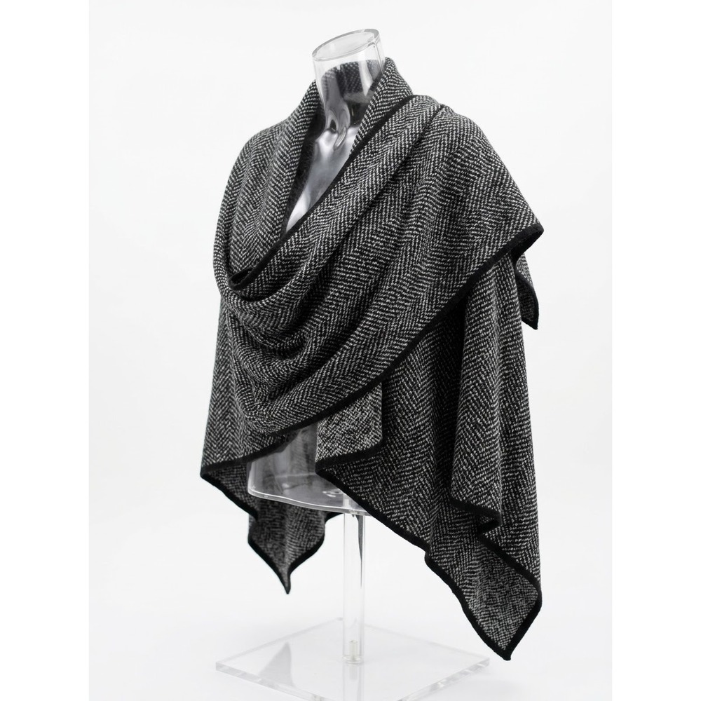 Atmosphere Herringbone Cardigan Open Front Drape  Sweater SKUW611